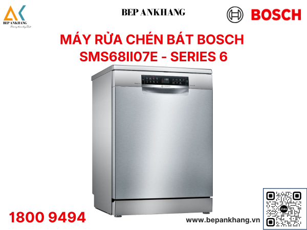 Máy rửa chén độc lập Bosch SMS68II07E - Series 6 - Made in Germany